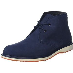 SWIMS Barry Classic Chukka Boots voor heren, blauw navy oranje 128, 45 EU