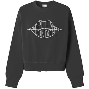 Pepe Jeans Bernis sweatshirt, zwart, XL voor dames, Zwart (zwart), XL