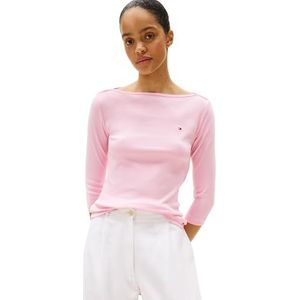 Tommy Hilfiger - Basic Shirt - T-shirt - Gestreept - Biologisch Katoen