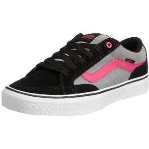 Vans Dames Aubree (Hello Kitty) Skateboardschoen, Zwart Grijs Roze Ruit, 38 EU