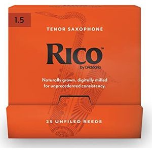 Rico door D'Addario Tenor Saxophone Reeds, 1.5, 25-Count Single Reeds