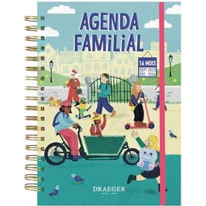 Draeger Paris Familie-agenda 2023-2024, 18 x 25,5 cm, september 2023 tot december 2024, organiseert alles