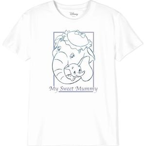 Disney Dumbo - My Sweet Mummy BODUMBOTS001 T-shirt voor kinderen, wit, maat 10 jaar, Wit, 10 Jaar
