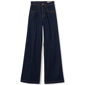 s.Oliver Damesjeans, Betsy Wide Been, Dark Blue Denim, 32/34