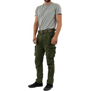 Schott NYC Herenbroek, Groen (Olive), 30