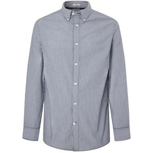 Pepe Jeans Heren Perzik Shirt, Blauw (Dulwich Blue), L, Blauw (Dulwich Blue), L