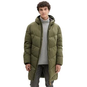 TOM TAILOR Denim Winterparka met capuchon voor heren, 23802 - Urban Olive Green, S