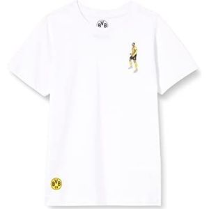 Borussia Dortmund BVB T-Shirt Bellingham Comic, Wit, 128 cm