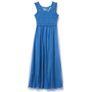 Vila Dames VILYNNEA Maxi Dress-NOOS jurk, Federal Blue/Detail: Elastic, 44, Federal Blue/Detail: elastisch, 44