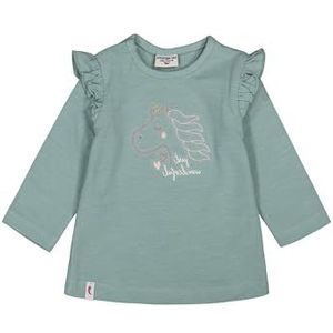 SALT AND PEPPER Meisjes B.Girls Unicorn Head Emb Baby en Peuter T-shirt Set, Frosty Green, 56