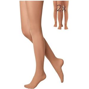 Conte elegant Chique Princess kindermaillot voor meisjes (2 stuks), beige, 128-134