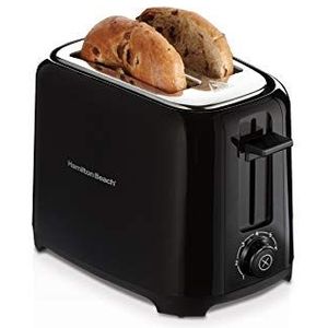 Hamilton Beach 2-Slice Cool Touch Toaster, Extra Brede Sleuven met Standenknop, Toast Boost, Automatische Utschakeling en Annuleringsknop, Zwart (22215-CE)
