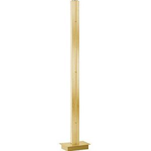 WOFI Staande lamp, aluminium, geïntegreerd, 38 W, goudkleurig, 26,4 x 16,39 x 141 cm