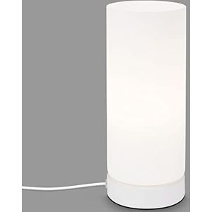 Briloner Lampen - tafellamp, tafellamp incl. kabelschakelaar, 1x E14, max. 25 Watt, wit, 100x250mm (DxH)