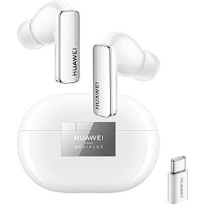 HUAWEI FreeBuds Pro 2 Bluetooth-hoofdtelefoon, Hi-Res audio, dubbele luidspreker, actieve ruisonderdrukking 47 dB, adaptieve EQ, aansluiting 2 apparaten, IP54, keramisch wit, met AP52-adapter