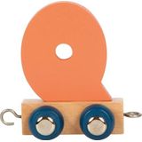 small foot letter trein Polar Q van hout, kan individueel worden gecombineerd, om te versieren en cadeau te geven, 12587