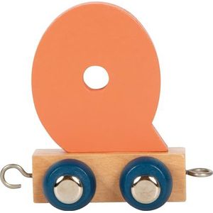 small foot letter trein Polar Q van hout, kan individueel worden gecombineerd, om te versieren en cadeau te geven, 12587