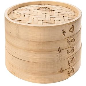 Tescoma Nikko 389530 stoomkoker van bamboe, twee manden, diameter 20 cm