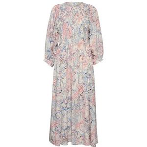 InWear DamaraIW Damesjurk Silhouet Enkellengte, Multi Abstract Print, Multi abstracte vlinder, 40