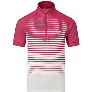 Dare2b Kids DKT425 793C20 Go Faster' Lichtgewicht Sneldrogend 2 compartimenten Zakken Cycle Tops, Active Roze/Wit, 15-16