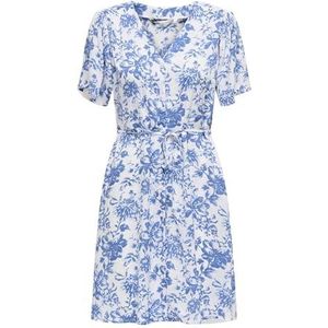 Onlevida S/S Short Dress WVN Noos, cloud dancer, XS