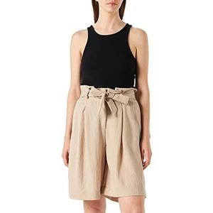 ESPRIT Collection Lenzing EcoVero Shorts met paperbag-band, 260/Light Taupe, M