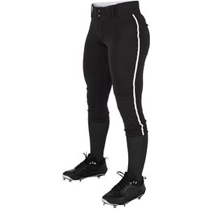 CHAMPRO Low-rise softbalbroek voor jonge meiden met bies, wedstrijdmodel