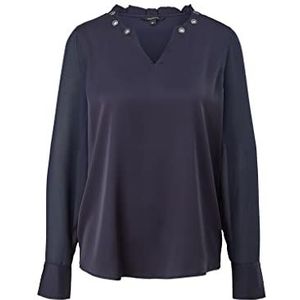 Comma Bluse blouse voor dames, 5976 Blau, 36