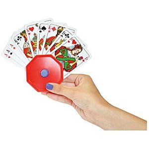 noris 606154619 Speelkaartenhouder van kunststof, geeft een veilige grip voor kinderen, volwassenen, ouderen, voor alle kaartformaten, geschikt vanaf 3 jaar