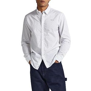 Pepe Jeans Cuxton-overhemd voor heren, Wit (wit), S