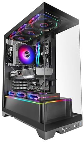 Mars Gaming - MC-PRISMA - ATX Gaming-behuizing - Zwart - Drievoudig Gehard Glas - ARGB-verlichting
