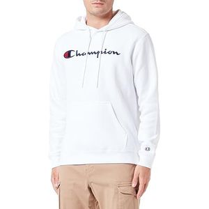 Champion Legacy American Classics - Powerblend fleece sweatshirt met capuchon, wit, XS heren FW23, Bianco, XS