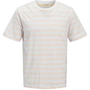 JJ REBEL Jrebpike Stripe Tee Ss Crew Neck, abrikoos ijs, S