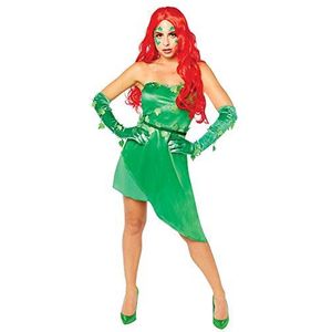 Amscan 9908904 Volwassenen Officiële Warner Bros Licensed Poison Ivy Fancy Dress Superheldenkostuum (UK Dress Maat 10-12)