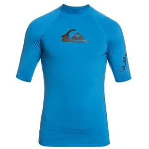 Quiksilver Korte Mouw UPF 50 Rash Vest All TIME Heren Blauw L