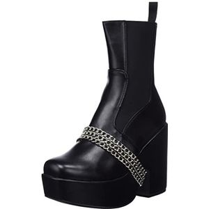 LAMODA - Goosebumps Chunky Platform enkellaarzen, EU 39, Black PU, 39 EU