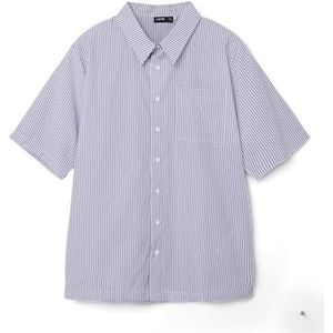 NAME IT Boy's NLMFALTHE SS shirt hemd, zand verbena/strepen, 158/164, Zand Verbena/Stripes: strepen, 158/164 cm