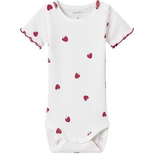 NAME IT Dames Nbfjillie Ss Body Box, Bright White, Numeric_68, wit (bright white), numeric_68