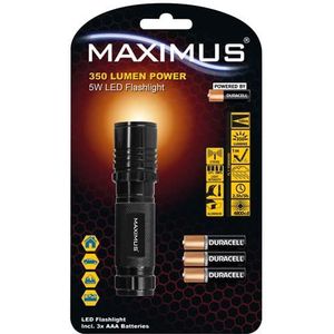 Maximus 884620050344 zaklamp, aluminium, verstelbaar, 350 lm, 5 W, IP44, kleurloos, eenheidsmaat