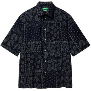 United Colors of Benetton Overhem, Blauw, XXL