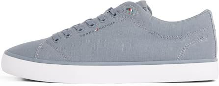 Tommy Hilfiger - TH Hi Vulc Low Core - Sportschoenen - Grijs - Katoen