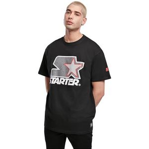 Starter Multicolored Logo Tee zwart/grijs XS, zwart, XS