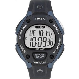 Timex Ironman Classic 30 horloge op ware grootte 38 mm, zwart, band