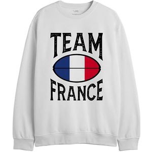 Republic Of California Team France UXREPCZSW041 Sweatshirt voor heren, wit, maat XS, Wit, XS