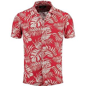 Key Largo MSH Havanna Overhemden met korte mouwen voor heren, Rood (1300), L