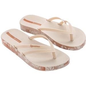 Ipanema Bossa Soft V FEM Flipflop, voor dames, beige/lichtbeige, 37 EU, Beige Light Beige, 37 EU
