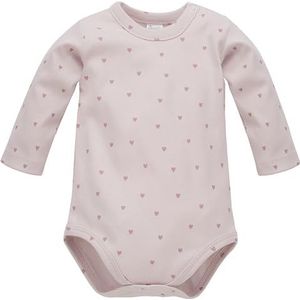 Pinokio Bodysuit met lange mouwen Hello, 100% katoen, uniseks 50-68 (62), Pink Hello Heart, 62 cm