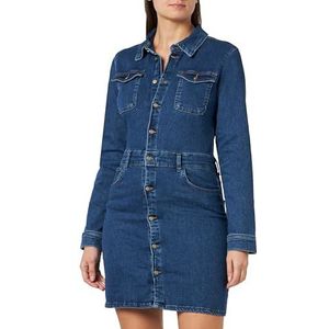 Bestseller A/S Onlannika LS Stretch DNM jurk voor dames, medium blue denim, XS, Medium Blue Denim, XS