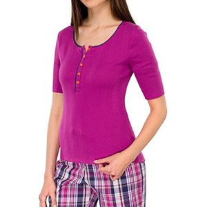 Uncover by Schiesser dames slaapjas henley s/sleeves