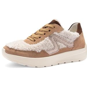 ara Dames New York sneakers, Biscuit, offwhite, mokka, 38,5 EU breed, biscuit offwhite mokka, 38.5 EU Breed